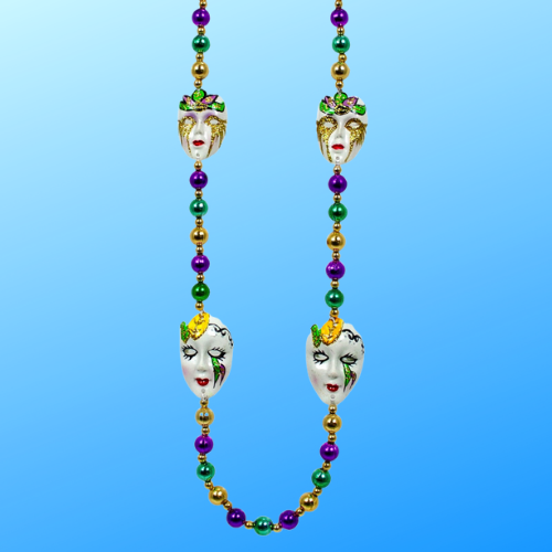 Mardi Gras Masks Necklace
